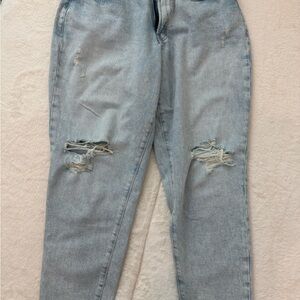 Distressed Light Wash Jeans